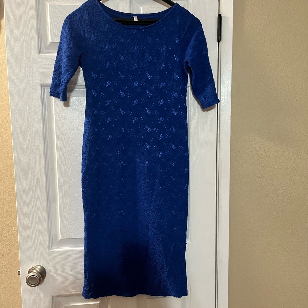 Pinkblush Royal Blue Maternity Dress Midi Dress